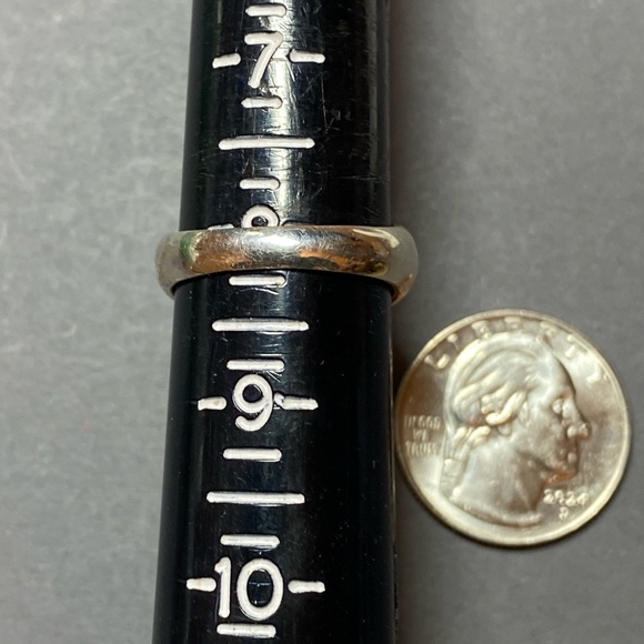 Vintage sterling silver red jasper ring size 8 - Picture 6 of 8